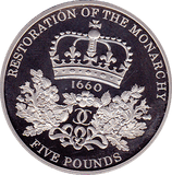 2010 FIVE POUND £5 PROOF COIN 350TH RESTORATION OF MONARCHY - £5 Proof - Cambridgeshire Coins