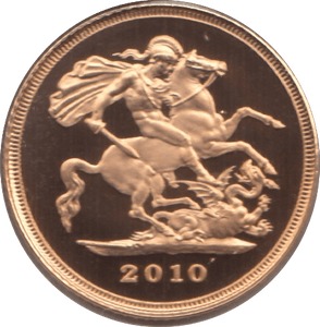 2010 GOLD HALF SOVEREIGN ( PROOF ) - Half Sovereign - Cambridgeshire Coins