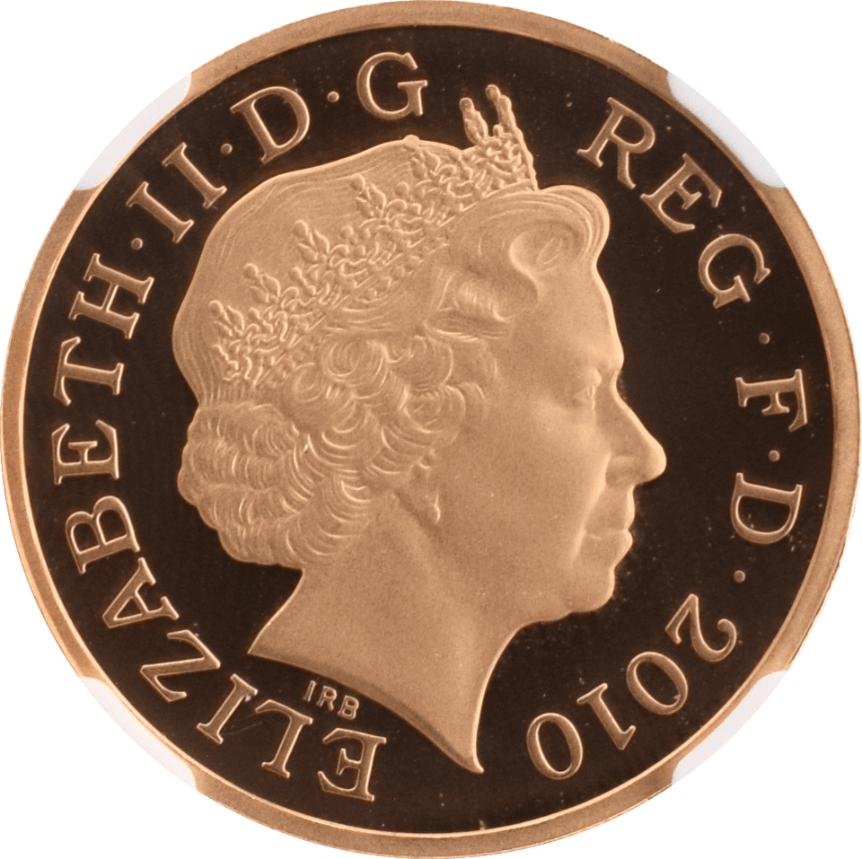 2010 GOLD PROOF £1 BELFAST QUEEN ELIZABETH II (NGC) PF70 ULTRA CAMEO - NGC CERTIFIED COINS - Cambridgeshire Coins