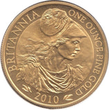 2010 GOLD PROOF £100 POUNDS ONE OUNCE PROOF BRITANNIA - GOLD BRITANNIAS - Cambridgeshire Coins