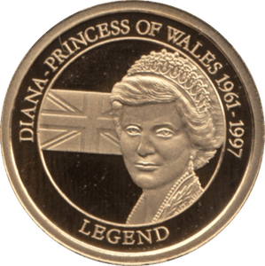 2010 GOLD PROOF DIANA-PRINCESS OF WALES THE GREATEST BRITONS WITH COA . REF 43 - GOLD COMMEMORATIVE - Cambridgeshire Coins