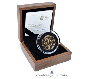 2010 Gold Proof Girl Guiding 50p Coin Box COA Bullion Gift - Gold Proof 50p - Cambridgeshire Coins