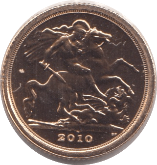 2010 GOLD QUARTER SOVEREIGN GOLD ( BU ) - QUARTER SOVEREIGN - Cambridgeshire Coins