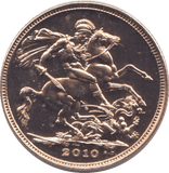 2010 GOLD SOVEREIGN ( BU ) - SOVEREIGN - Cambridgeshire Coins