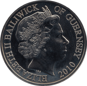 2010 GUERNSEY 5 POUND BATTLE OF BRITAIN HAWKER HURRICANE COIN (BU) - WORLD COINS - Cambridgeshire Coins