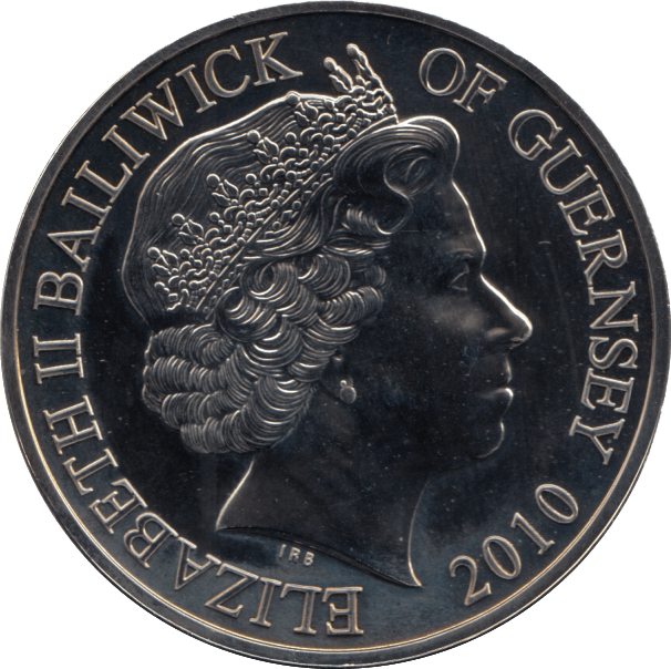 2010 GUERNSEY 5 POUND BATTLE OF BRITAIN HAWKER HURRICANE COIN (BU) - WORLD COINS - Cambridgeshire Coins