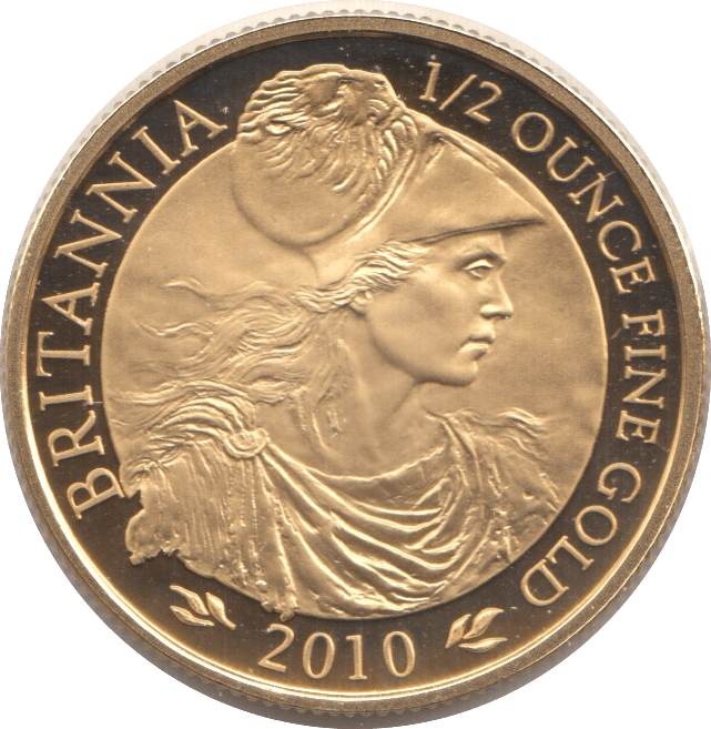 2010 HALF OUNCE GOLD £50 BRITANNIA COIN PROOF - GOLD BRITANNIAS - Cambridgeshire Coins