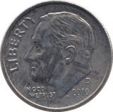 2010 ONE DIME USA - SILVER WORLD COINS - Cambridgeshire Coins