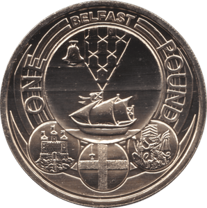 2010 ONE POUND £1 BELFAST BRILLIANT UNCIRCULATED BU - £1 BU - Cambridgeshire Coins