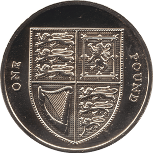 2010 ONE POUND £1 SHIELD BRILLIANT UNCIRCULATED BU - £1 BU - Cambridgeshire Coins