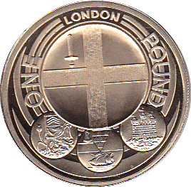 2010 ONE POUND PROOF CITY LONDON - £1 Proof - Cambridgeshire Coins