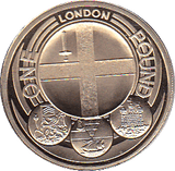 2010 ONE POUND PROOF CITY LONDON - £1 Proof - Cambridgeshire Coins