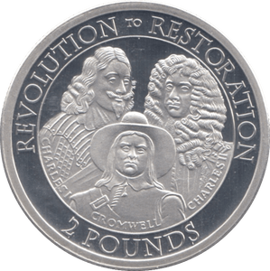 2010 SILVER JERSEY REVOLUTION TO RESTORATION TWO POUNDS - SILVER WORLD COINS - Cambridgeshire Coins