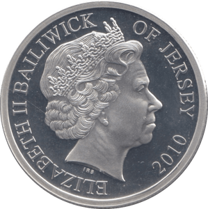 2010 SILVER JERSEY REVOLUTION TO RESTORATION TWO POUNDS - SILVER WORLD COINS - Cambridgeshire Coins