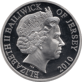 2010 SILVER PROOF FIVE POUND REVOLUTION TO RESTORATION CROMWELL CHARLES I AND CHARLES II REF 25 - SILVER PROOF COMMEMORATIVE - Cambridgeshire Coins