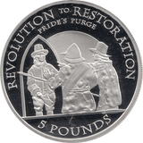 2010 SILVER PROOF FIVE POUND REVOLUTION TO RESTORATION NEW PRIDES PURGE REF 6 - SILVER PROOF COMMEMORATIVE - Cambridgeshire Coins