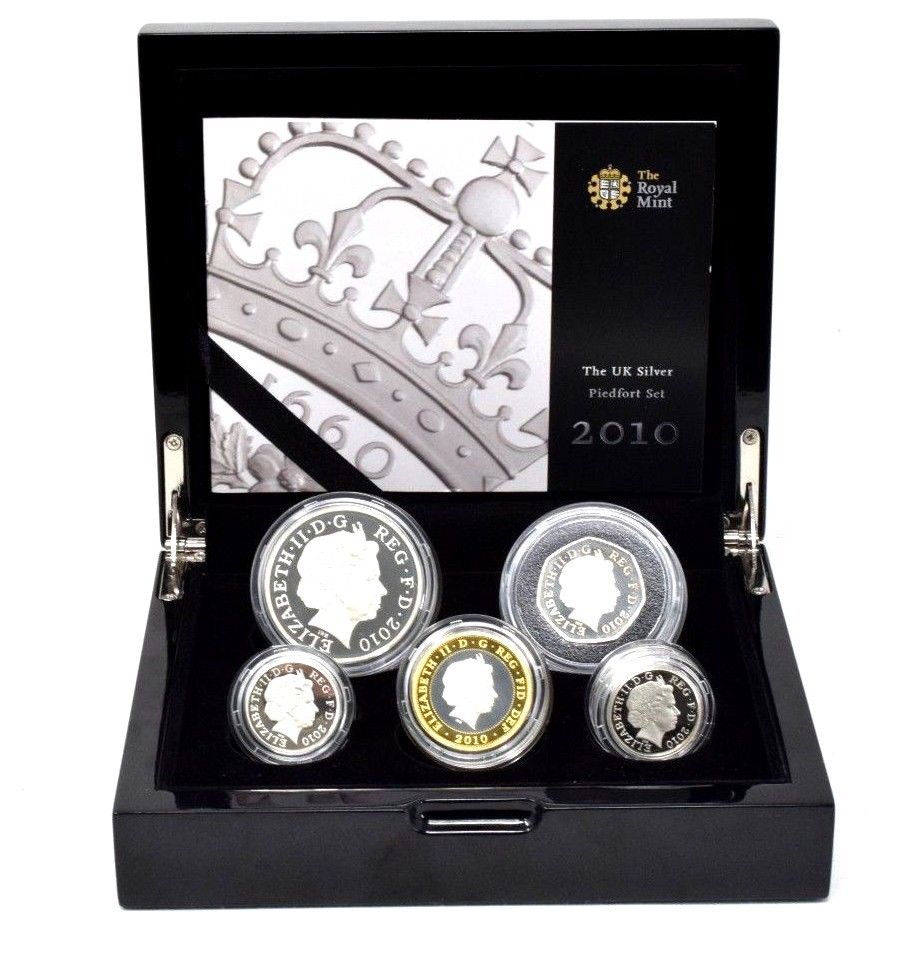 2010 The UK Silver Piedfort Proof Coin Collection BOX + COA Royal Mint - Silver Proof Piedfort - Cambridgeshire Coins