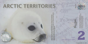 2010 TWO POLAR DOLLARS BANKNOTE ARCTIC TERRITORIES REF 830 - World Banknotes - Cambridgeshire Coins