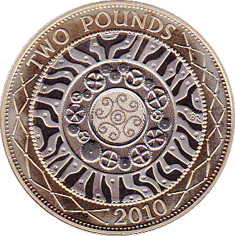 2010 TWO POUND £2 PROOF COIN ADVENT OF TECHNOLOGY SHOULDER OF GIANTS - £2 Proof - Cambridgeshire Coins