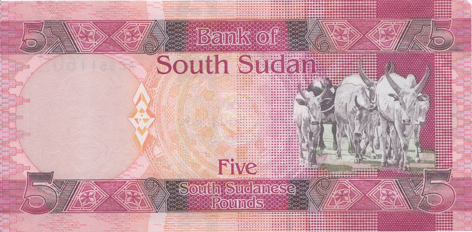 2011 5 POUNDS BANKNOTE SUDAN REF 1198 - World Banknotes - Cambridgeshire Coins