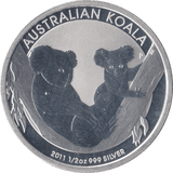 2011 AUSTRALIA KOALA 1/2 OZ SILVER FIFTY CENTS - SILVER WORLD COINS - Cambridgeshire Coins
