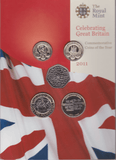 2011 BRILLIANT UNCIRCULATED COIN YEAR SET - Brilliant Uncirculated Year Sets - Cambridgeshire Coins