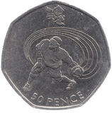 2011 CIRCULATED LONDON OLYMPIC 2012 50p GOALBALL - 50p Circulated Olympic - Cambridgeshire Coins