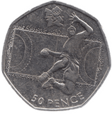 2011 CIRCULATED LONDON OLYMPIC 2012 50p HANDBALL - 50p Circulated Olympic - Cambridgeshire Coins