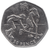 2011 CIRCULATED LONDON OLYMPIC 2012 50p HOCKEY - 50p Circulated Olympic - Cambridgeshire Coins