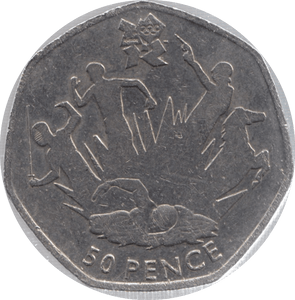 2011 CIRCULATED LONDON OLYMPIC 2012 50p PENTATHLON - 50p Circulated Olympic - Cambridgeshire Coins