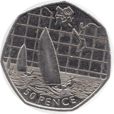 2011 CIRCULATED LONDON OLYMPIC 2012 50p SAILING - 50p Circulated Olympic - Cambridgeshire Coins