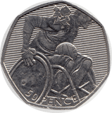 2011 CIRCULATED LONDON OLYMPIC 2012 50p WHEELCHAIR RUGBY - 50p Circulated Olympic - Cambridgeshire Coins