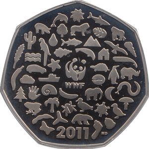 2011 FIFTY PENCE PROOF WORLD WILDLIFE FUND 50TH - 50p Proof - Cambridgeshire Coins