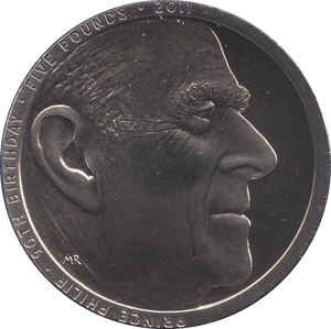2011 FIVE POUND £5 PRINCE PHILIP 90TH BIRTHDAY BRILLIANT UNCIRCULATED BU - £5 BU - Cambridgeshire Coins