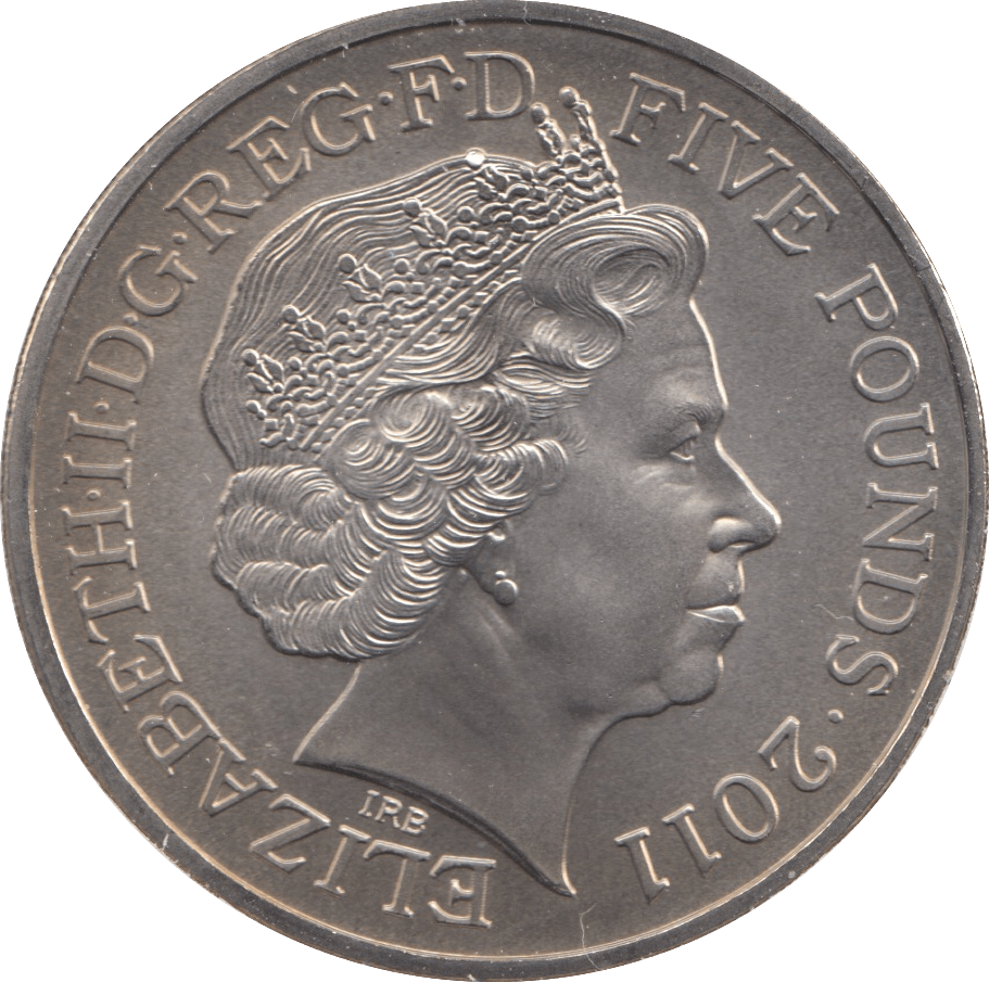 2011 FIVE POUND £5 WILLIAM AND CATHERINE BRILLIANT UNCIRCULATED BU - £5 BU - Cambridgeshire Coins