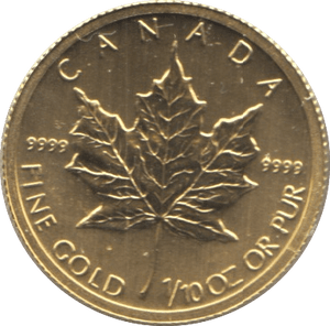 2011 GOLD 1/10 OZ FIVE DOLLAR MAPLE - Gold World Coins - Cambridgeshire Coins