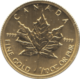 2011 GOLD 1/10 OZ FIVE DOLLAR MAPLE - Gold World Coins - Cambridgeshire Coins