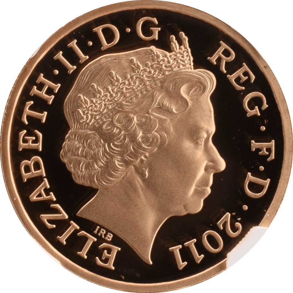 2011 GOLD PROOF £1 EDINBURGH QUEEN ELIZABETH II (NGC) PF70 ULTRA CAMEO - NGC CERTIFIED COINS - Cambridgeshire Coins