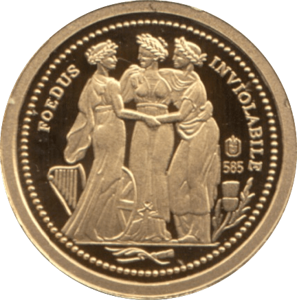 2011 GOLD PROOF GEORGE III FOEDUS INVIOLABILE WITH COA REF 5 - GOLD COMMEMORATIVE - Cambridgeshire Coins
