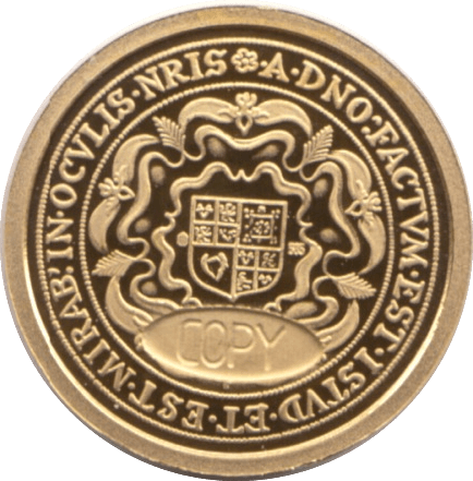 2011 GOLD PROOF KING JAMES I ROSE RYAL 1605 WITH COA REF1 - GOLD COMMEMORATIVE - Cambridgeshire Coins