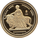 2011 GOLD PROOF QUEEN VICTORIA UNA AND THE LION WITH COA REF 2 - GOLD COMMEMORATIVE - Cambridgeshire Coins