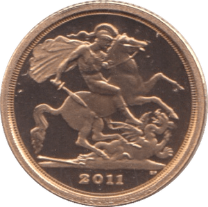 2011 GOLD QUARTER SOVEREIGN ( PROOF ) - QUARTER SOVEREIGN - Cambridgeshire Coins