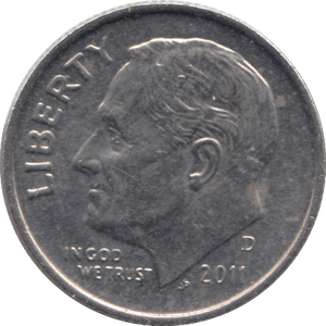 2011 ONE DIME USA - SILVER WORLD COINS - Cambridgeshire Coins
