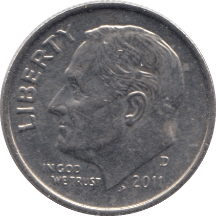 2011 ONE DIME USA - SILVER WORLD COINS - Cambridgeshire Coins