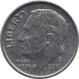 2011 ONE DIME USA - SILVER WORLD COINS - Cambridgeshire Coins