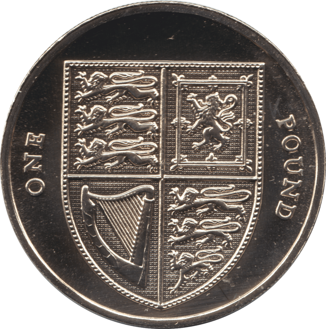 2011 ONE POUND £1 SHIELD BRILLIANT UNCIRCULATED BU - £1 BU - Cambridgeshire Coins