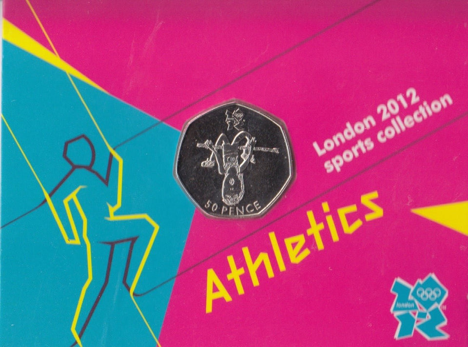 2011 Royal Mint London 2012 Olympic 50p Sports Collection Pack BU Album Athletics - 50p Olympic BU Pack - Cambridgeshire Coins