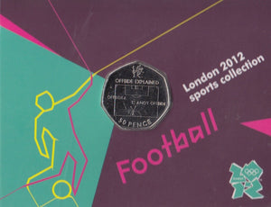 2011 Royal Mint London 2012 Olympic 50p Sports Collection Pack BU Album Football - 50p Olympic BU Pack - Cambridgeshire Coins