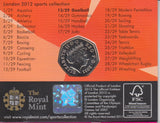 2011 Royal Mint London 2012 Olympic 50p Sports Collection Pack BU Album Goal Ball - 50p Olympic BU Pack - Cambridgeshire Coins