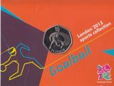2011 Royal Mint London 2012 Olympic 50p Sports Collection Pack BU Album Goal Ball - 50p Olympic BU Pack - Cambridgeshire Coins